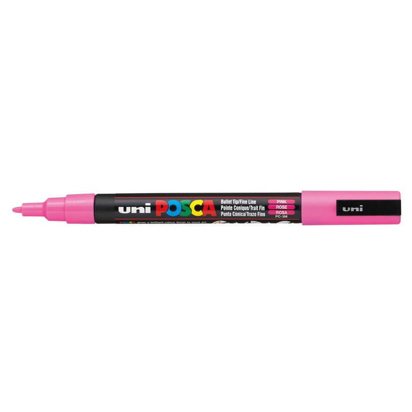 4902778915837-Posca - Marqueur peinture pointe fine - rose--0
