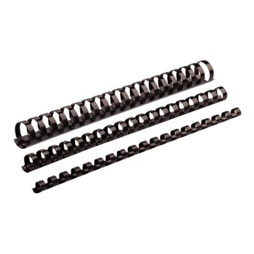 0400791407130-Fellowes - 100 anneaux de reliure en plastique - 6 mm - jusqu'à 20 feuilles - noir-P_79140713_1-0