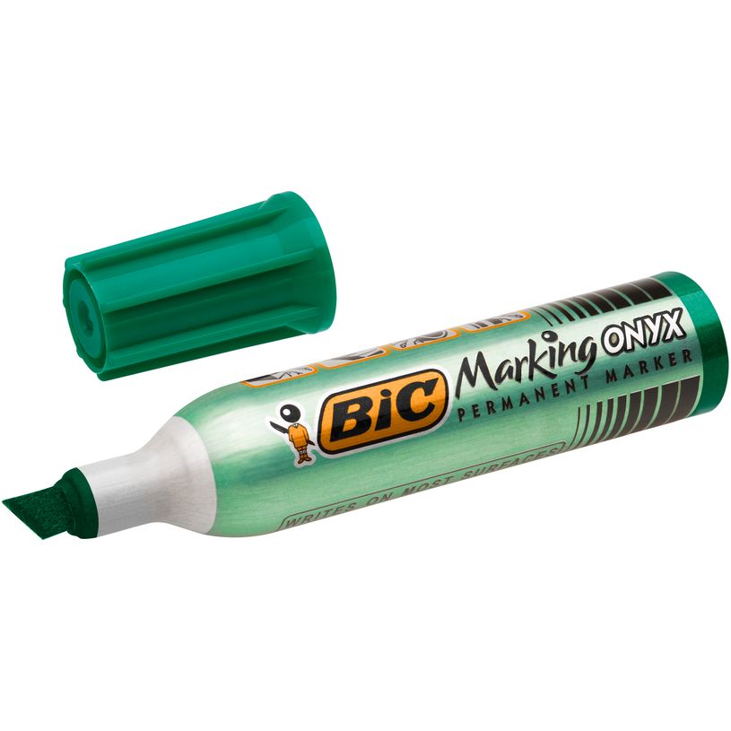 3086121481024-BIC ONYX 1481 - Marqueur permanent - pointe biseau - vert-P_79145745_2-1