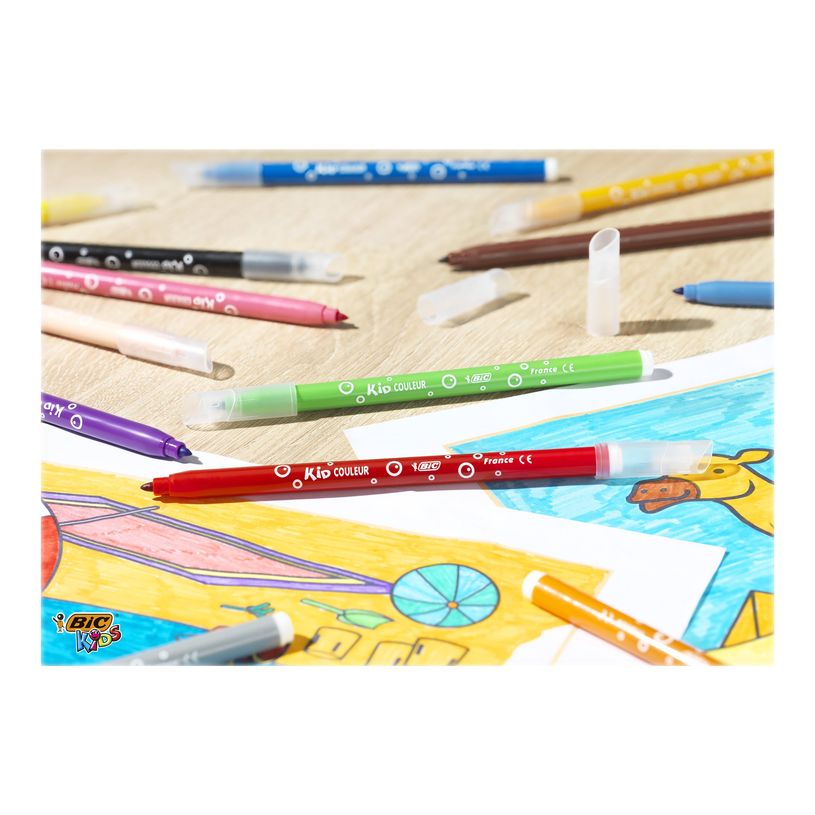 3086123329249-BIC Kids Couleur - 18 Feutres - 0.8 mm - couleurs assorties-P_79145753_3-2