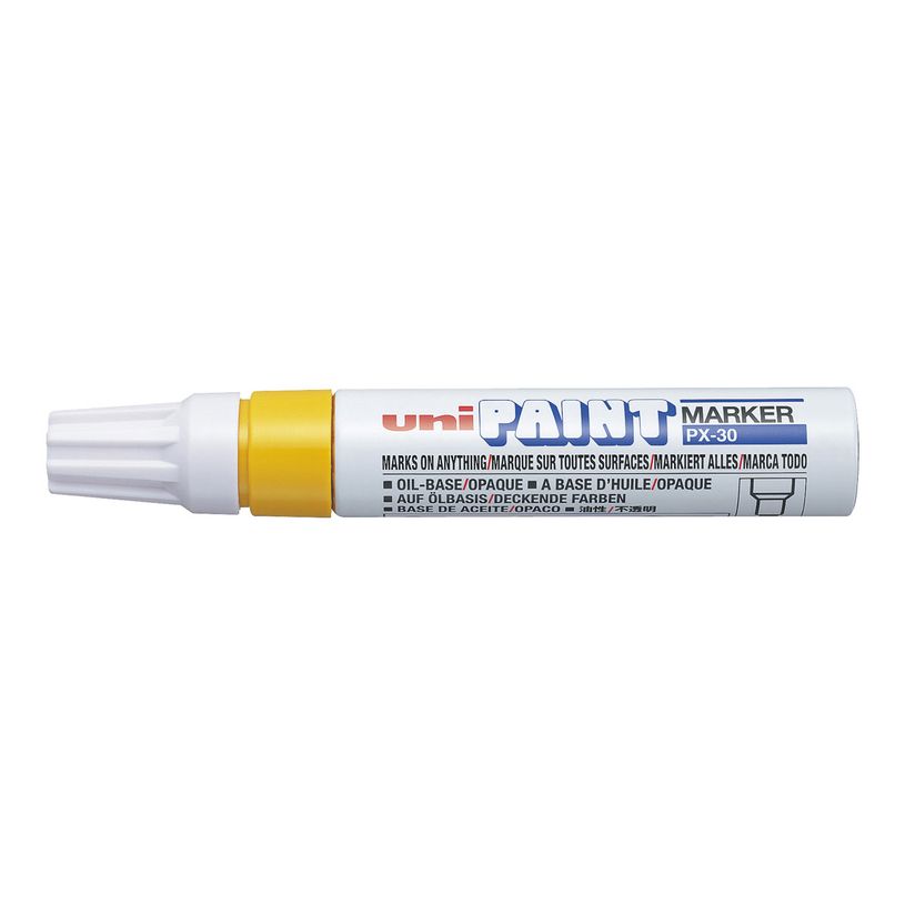 4902778917381-Uni PAINT - Marqueur permanent - pointe biseau - jaune-P_79145828_1-0
