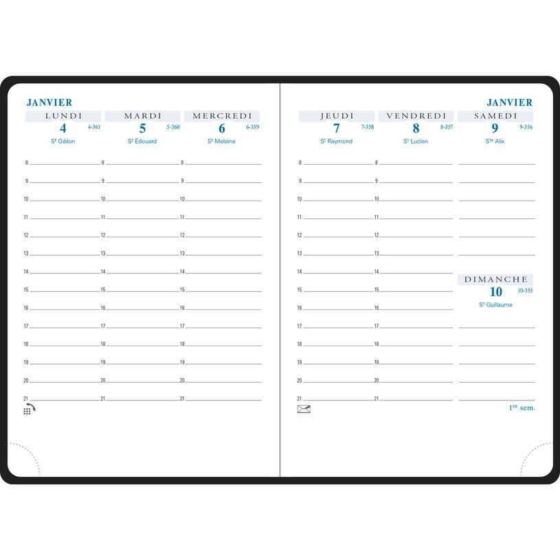 3660942016650-Agenda de poche Winner Horizons 13 - 1 semaine sur 2 pages - 9 x 13 cm - disponible dans diff-P_79146528_5-3