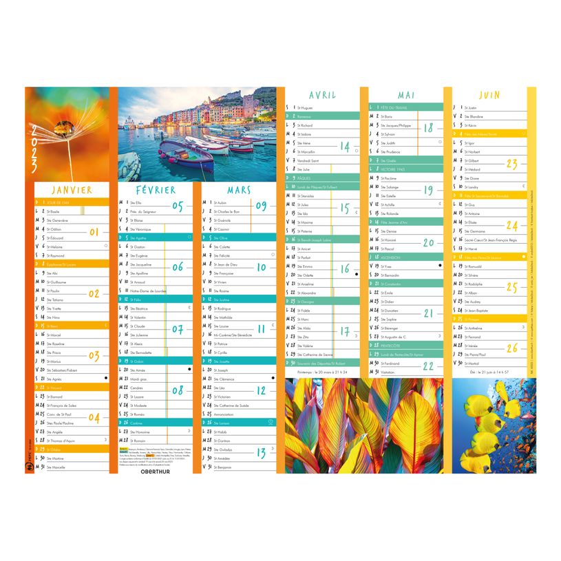 3664447125602-Oberthur Color Story - Calendrier 6 mois par face - 40,5 x 52 cm-P_79148034_1-0