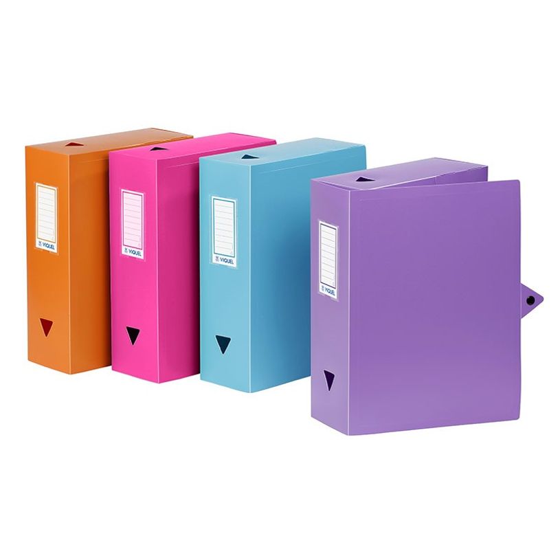 3135251441870-Viquel - Boîte de classement plastique - dos 100 mm - disponible dans différentes couleur-P_79356135_1-0