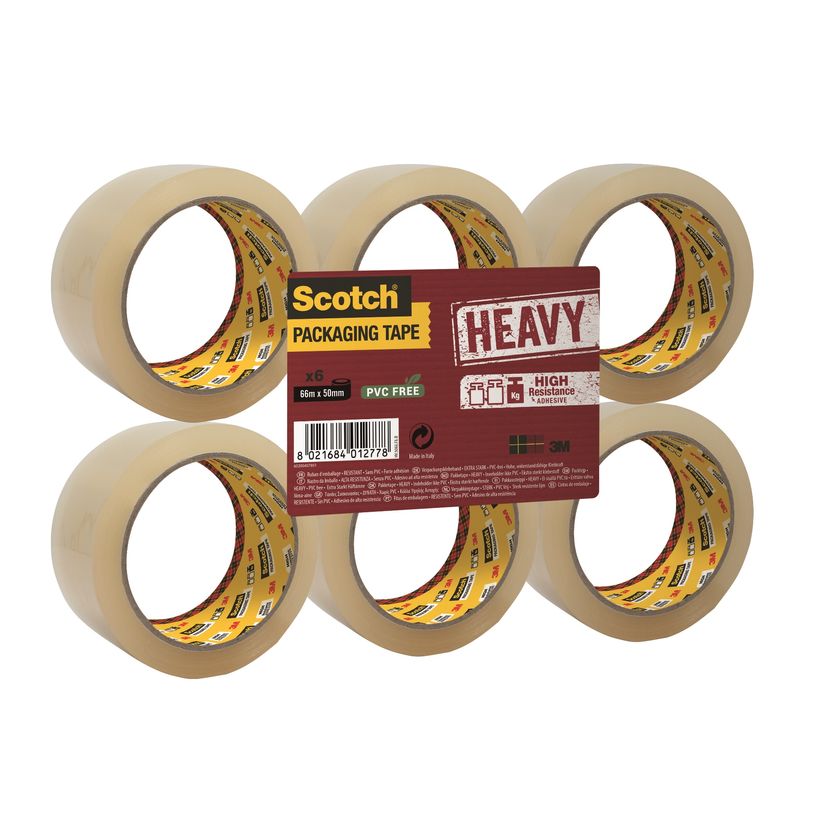 8021684002250-Scotch -  Pack de 6 - Rubans adhésifs résistants - 50 mm x 66 m - transparent-P_79356351_1-0