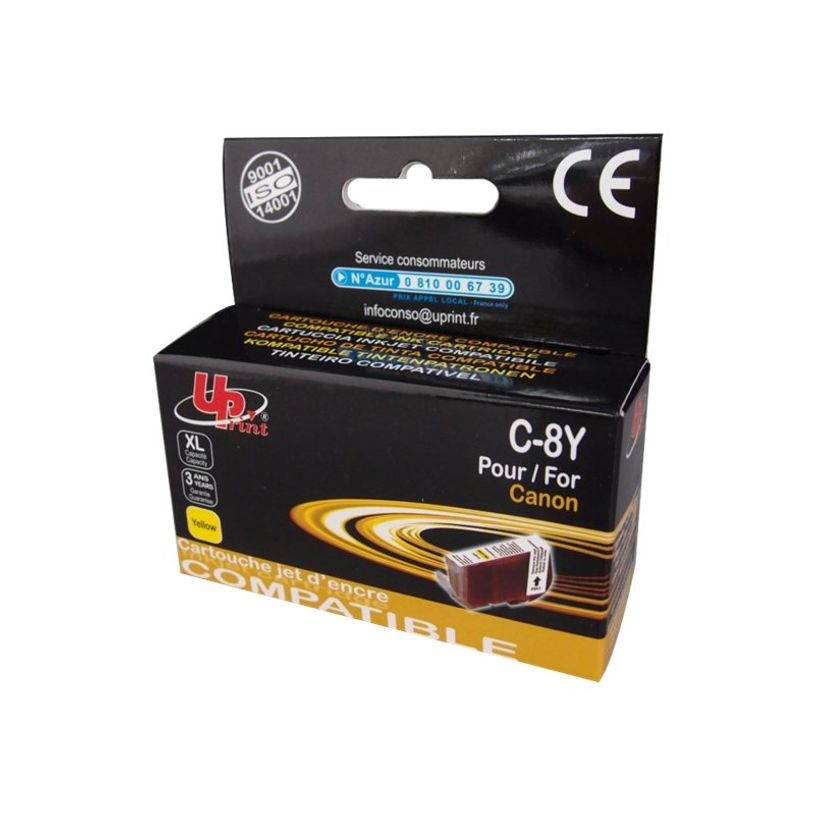 3584770881849-Cartouche compatible Canon CLI-8 - jaune - Uprint-P_79359345_1-0