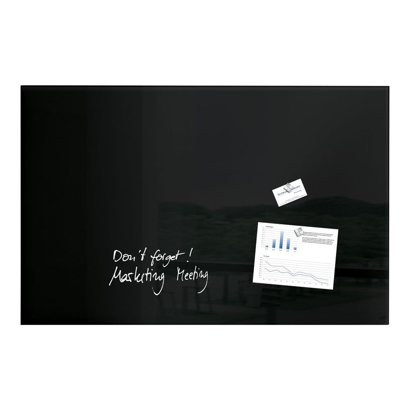 4004360887642-Sigel Artverum - Tableau magnétique en verre - 100 x 65 cm - noir-P_79362250_1-0
