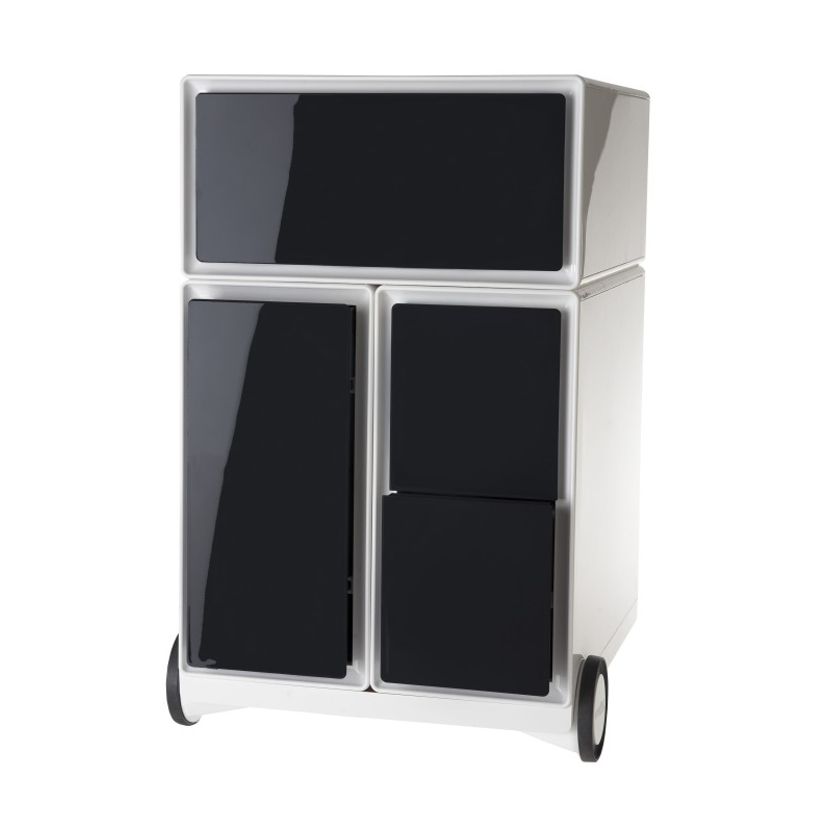 3660141926149-Caisson de bureau mobile EASYBOX - 4 tiroirs mixtes - Noir-P_79367217_1-0