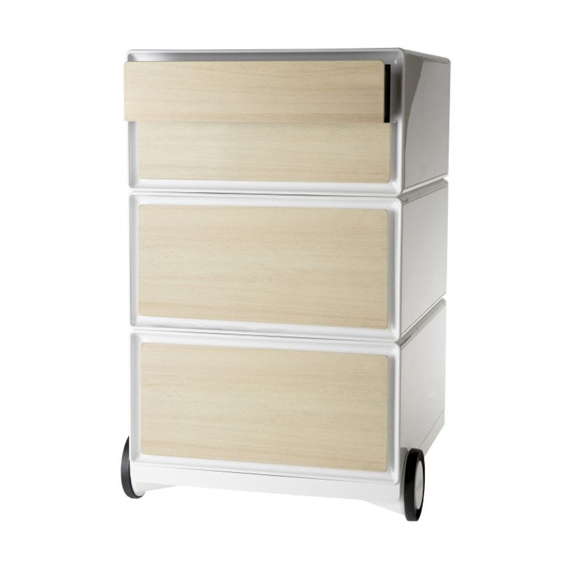 0000793672293-Caisson de bureau mobile EASYBOX - 2 tiroirs et 2 plumiers - Hêtre-P_79367229_1-0