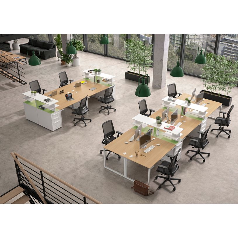 3483600215789-Table d'appoint SUNDAY - L 120 cm - Pieds cadre - Chêne-P_79375140_2-1