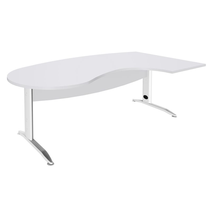 2012348121604-Bureau compact manager retour à droite IDRA - 200 cm - Pied blanc - Blanc perle (Pieds de renfort obligato-P_79376882_1-0
