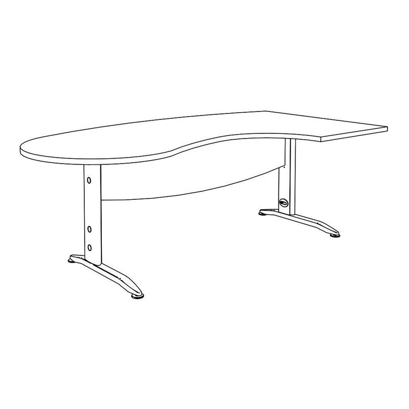 2012348121642-Bureau compact manager retour à droite IDRA - 200 cm - Pied anthracite - Érable (Pieds de renfort obligato-P_79376886_6-4