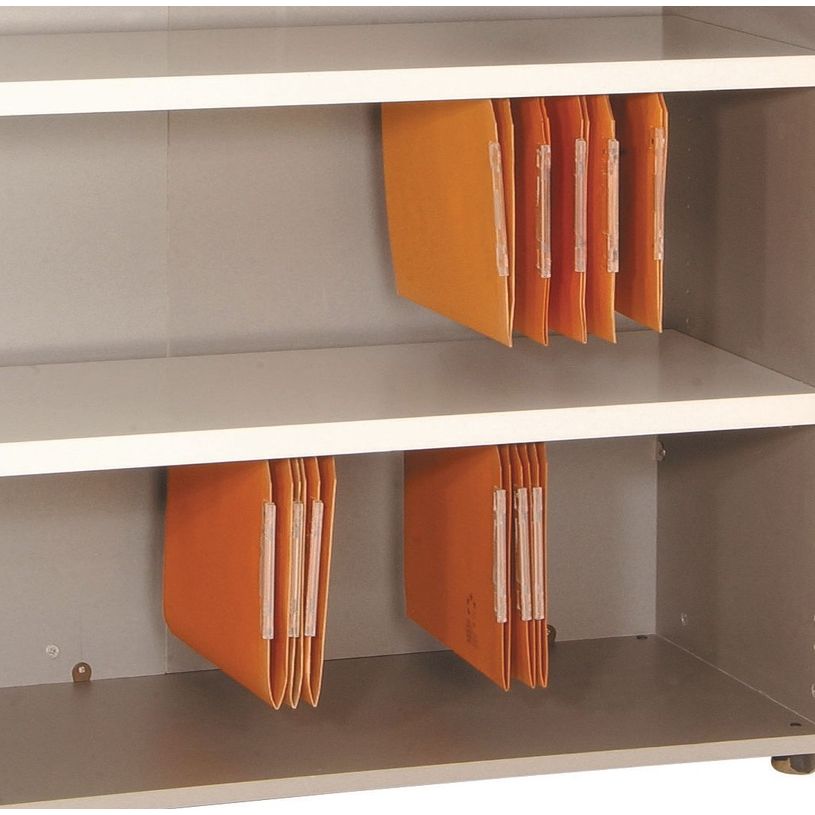 2012348123288-Armoire mi-haute IDRA/DUAL -  L80 x H102 x P47 - 2 portes - 2 tablettes métal DS - Corps bl-P_79377050_6-5