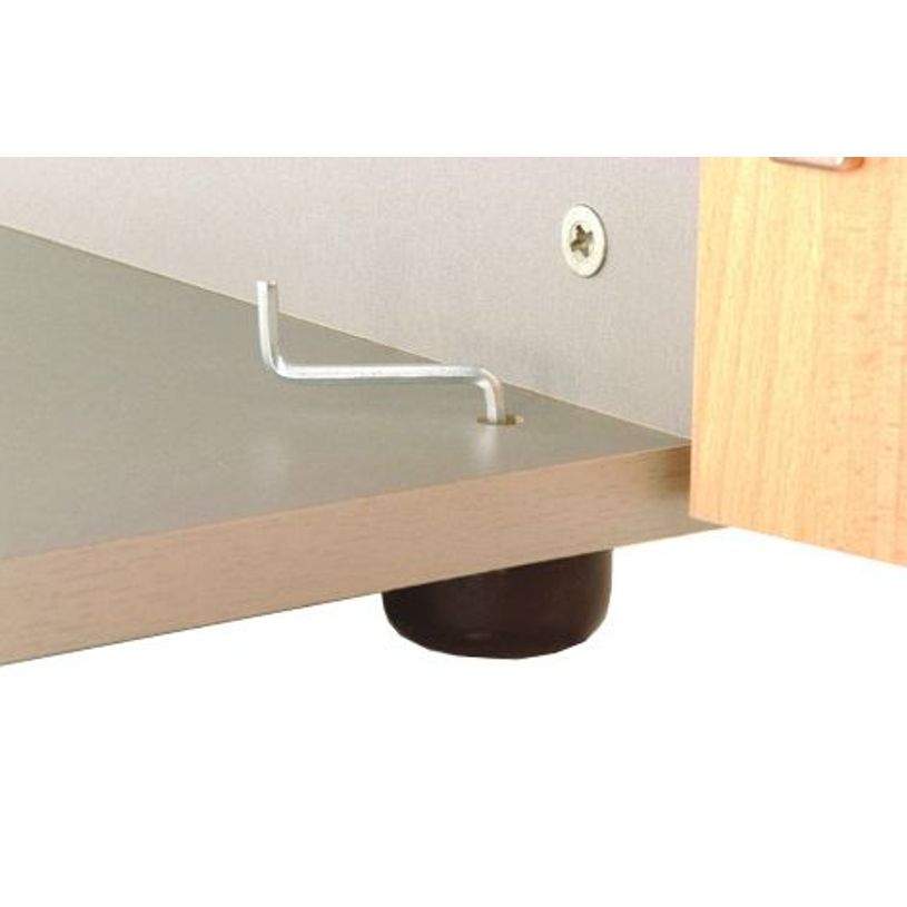 3253310134393-Armoire basse IDRA/DUAL - H72 x L80 x P47 - 2 portes - Corps blanc - Dessus et portes imita-P_79377102_5-4