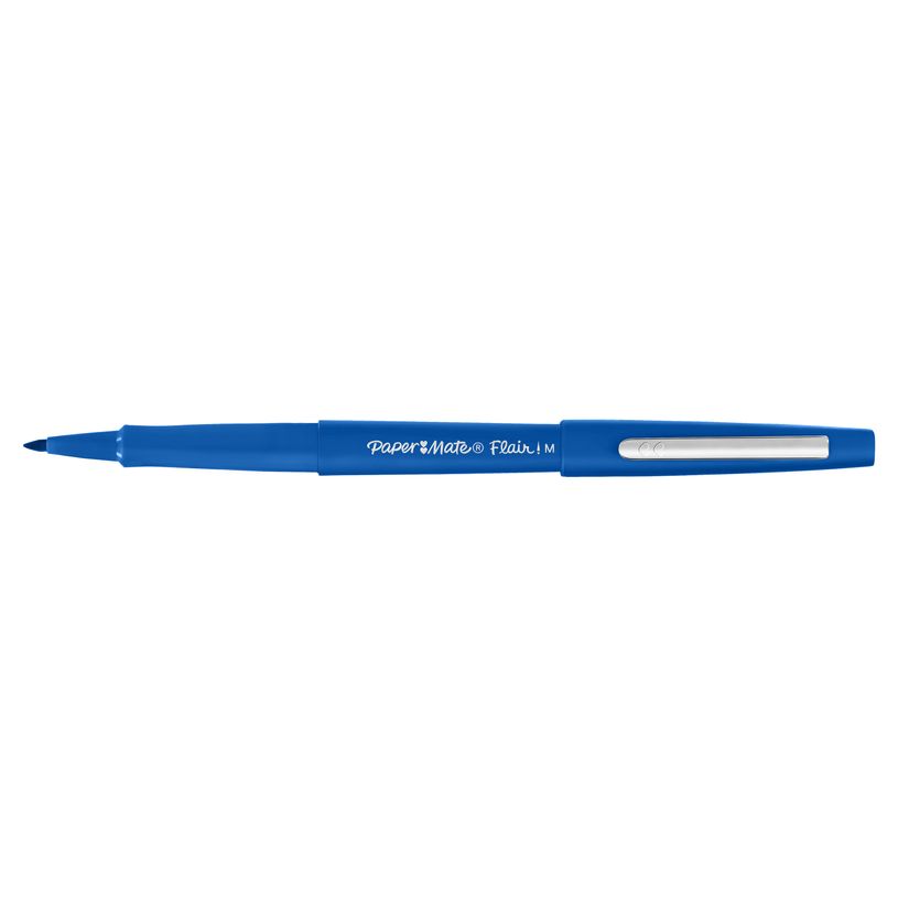 8008285310311-Paper Mate Flair Original - Pack de 12 feutres fins - pointe moyenne - bleu-P_79392215_2-1