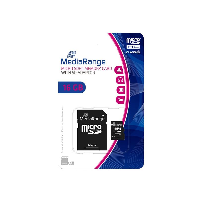 4260283113538-MediaRange - carte mémoire 16 Go - Class 10 - micro SDHC-P_79397314_3-2
