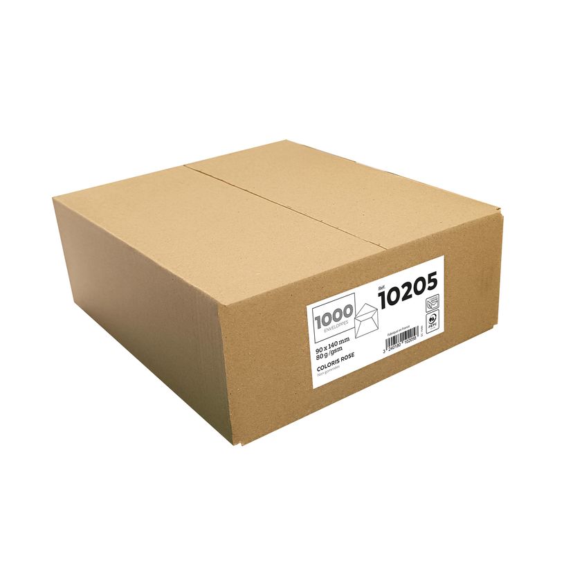 3240180102058-La Couronne - 1000 Enveloppes élection - 90 x 140 mm - 80 gr - sans fenêtre - rose - sans-P_79399378_1-0