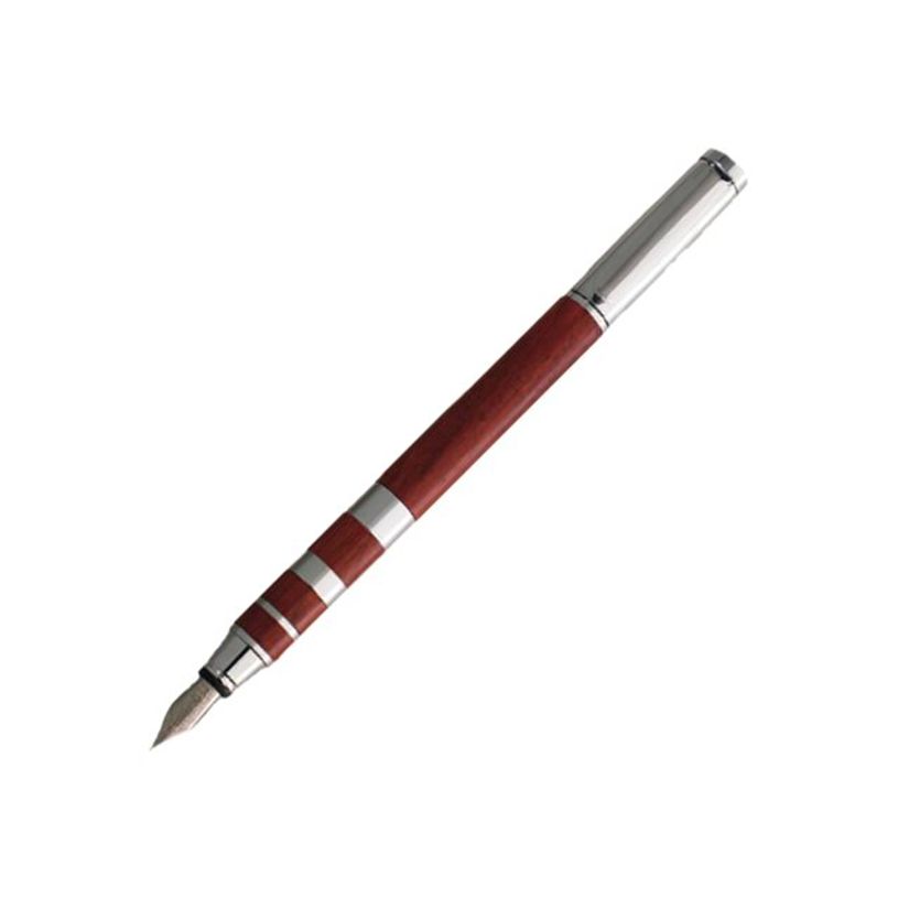 3108722402069-Oberthur Jazz - Stylo plume bois de rose / chrome-P_79400358_1-0