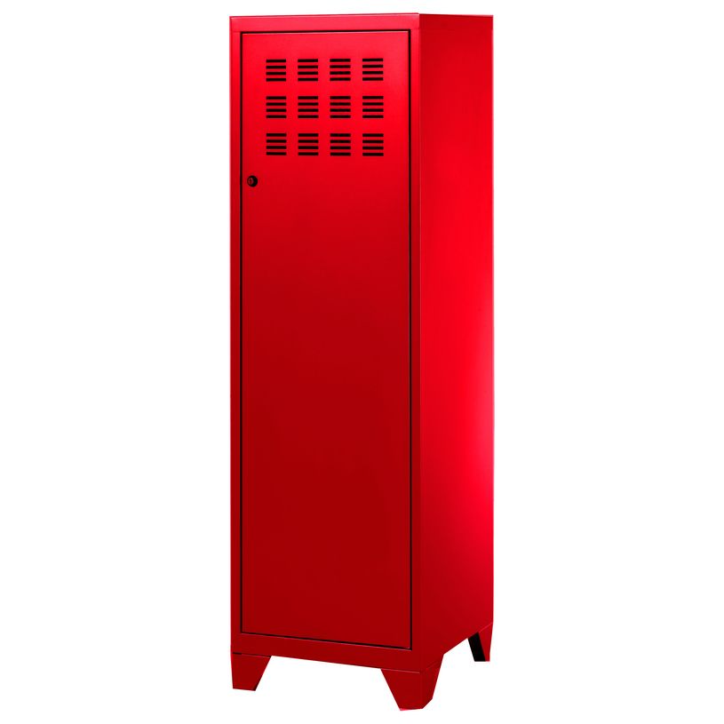 3219090957102-Casier de bureau avec pieds - 133 x 40 x 40 cm - rouge-P_79401117_1-0