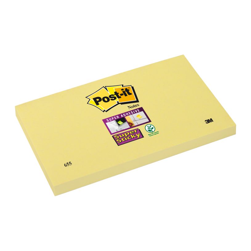 0051141380797-Post-it - Bloc notes Super Sticky - jaune - 76 x 127 mm-P_79404502_1-0