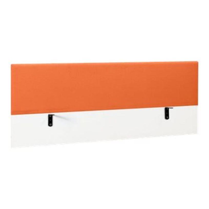 3483600495167-Écran de séparation pour bureau SUNDAY - L140 x H60 - tissu mandarine-P_79408106_1-0