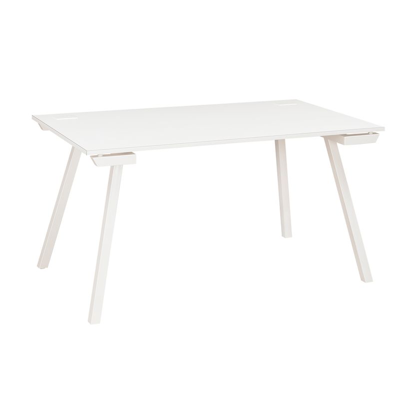 3483600495730-Bureau SUNDAY - 160 cm - Pieds trapèze - Blanc-P_79408150_1-0