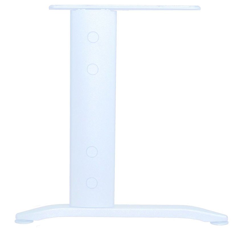 3253310149984-Bureau symétrique 120° IDRA - L185 cm - Pieds blanc - plateau imitation Hêtre-P_79408627_2-2