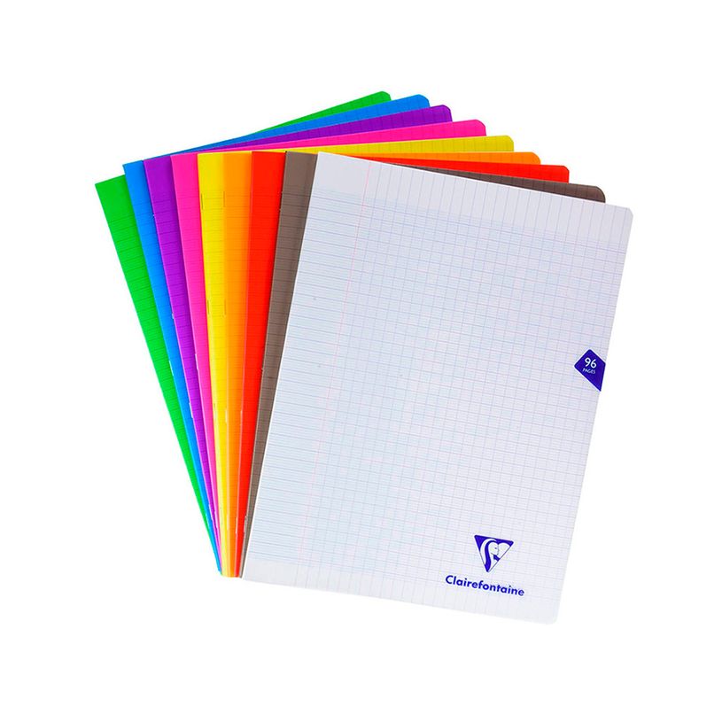 3329683033615-Clairefontaine Mimesys - Cahier polypro 24 x 32 cm - 96 pages - grands carreaux (Seyes) - disponib-P_79409515_1-0