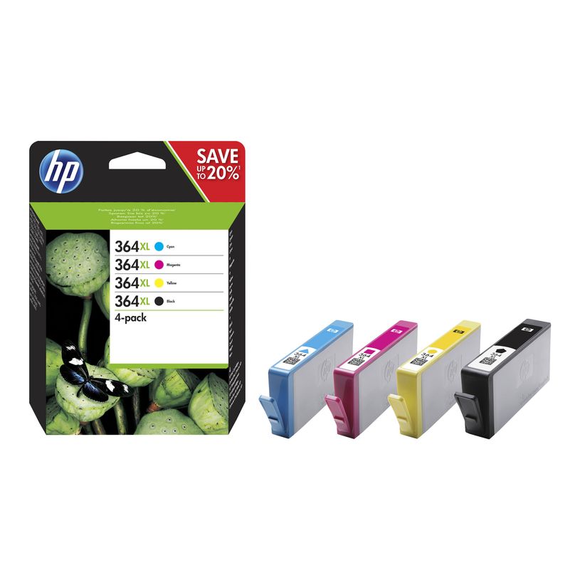 889894419415-HP 364XL - Pack de 4 - noir et 3 couleurs - cartouche d'encre originale (N9J74AE)-P_79409520_4-1