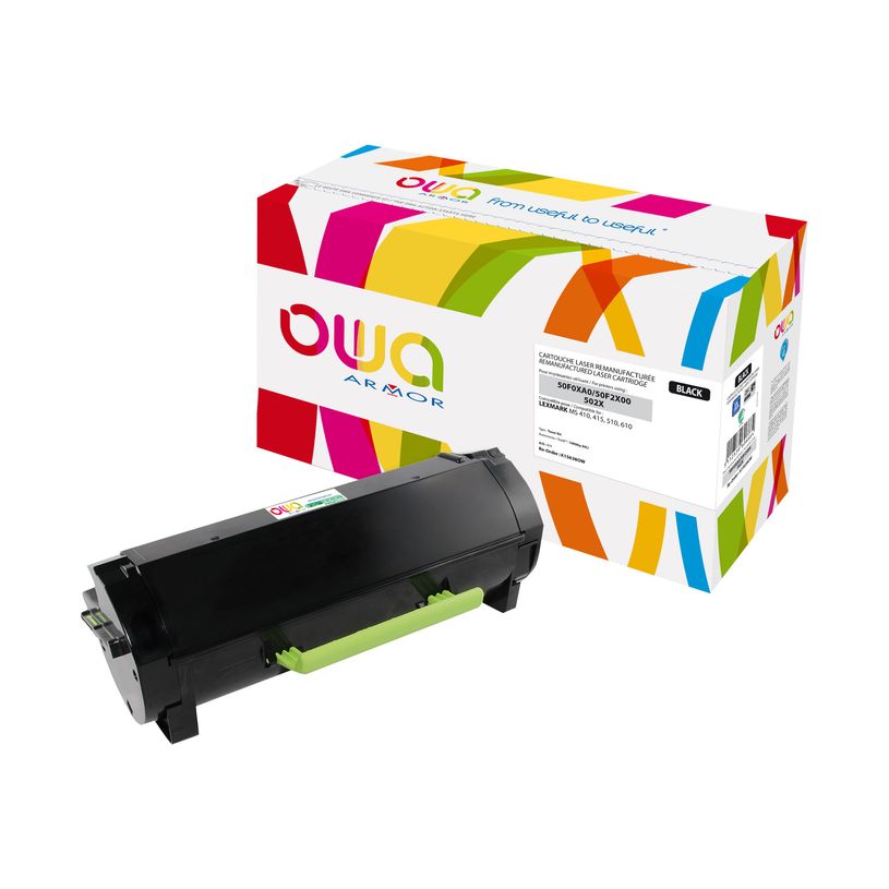 3112539606664-Cartouche laser compatible Lexmark 502X - noir - Owa K15638OW-P_79410775_1-0