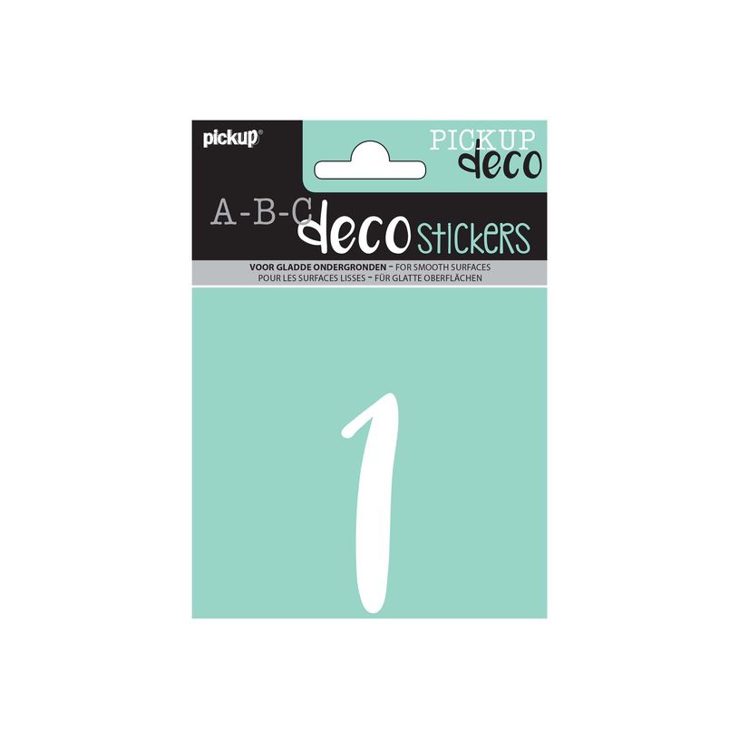 8711234003812-Pickup Déco Zoé - Étiquette autocollante 110 mm - Chiffre 1 - blanc-P_79413398_1-0