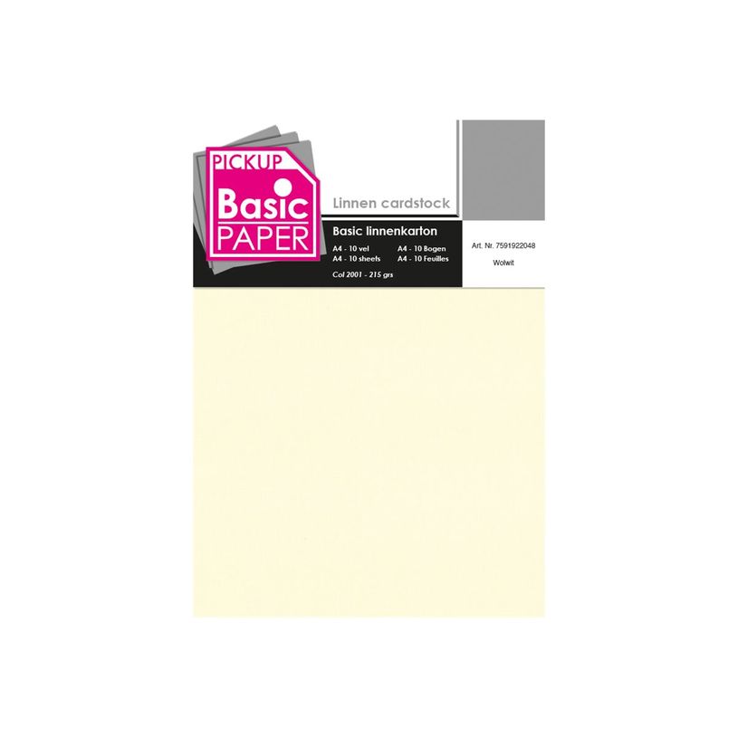 8715119760951-Pickup - Carton de lin - A4 (210 x 297 mm) - 215 g/m² - 10 feuilles - blanc vanille-P_79417875_1-0