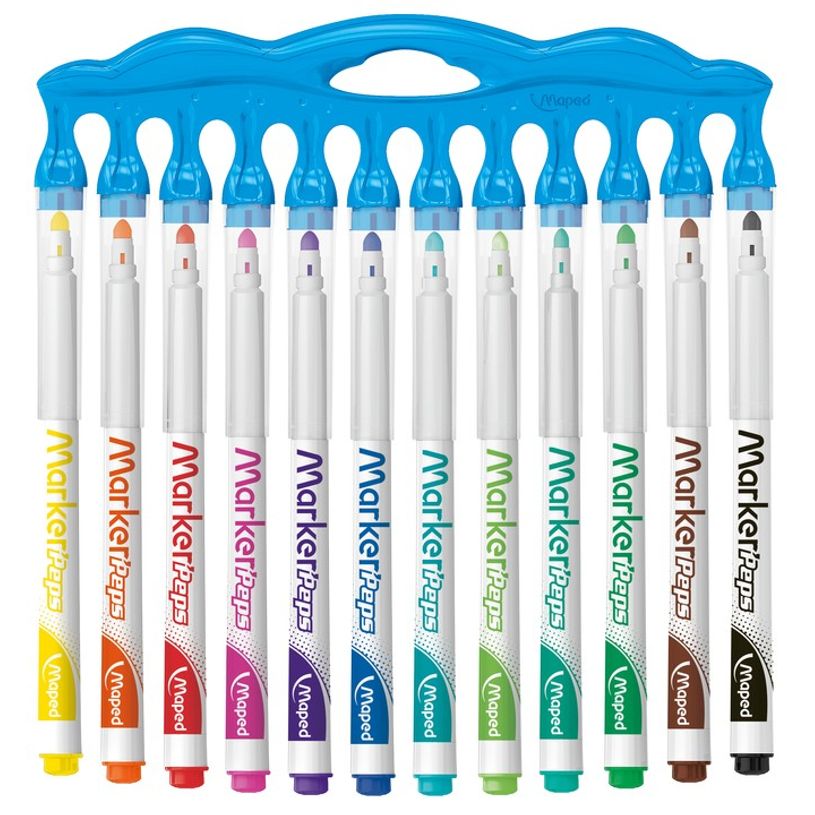 3154147418451-Maped Marker'Peps - Pack de 12 marqueurs effaçables - pointe moyenne - couleurs amusantes -P_79421466_2-1