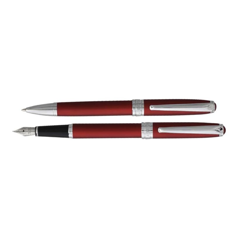 3219912664492-Vuarnet Eagle - Parure stylo à bille et sylo plume bleu laqué métallisé-P_79424593_1-0