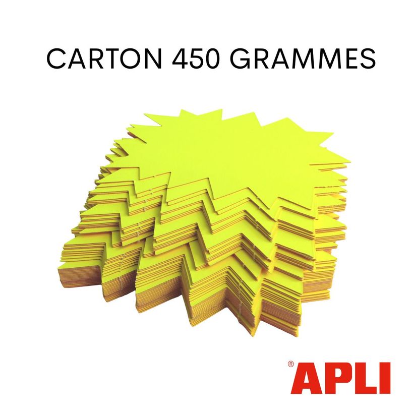 3270241004007-Apli Agipa - 25 éclatés fluo - jaune/orange - 16 x 24 cm--3