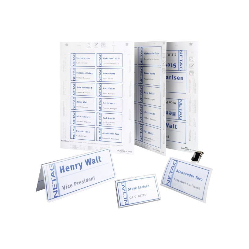 4005546140551-Durable - 200 Cartes prédécoupées pour badges 54 x 90 mm-P_79425226_3-2
