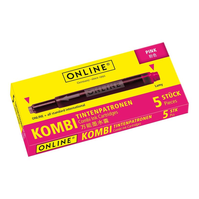 4014421171757-Online Kombi - 5 Cartouches d'encre rose-P_79427326_1-0