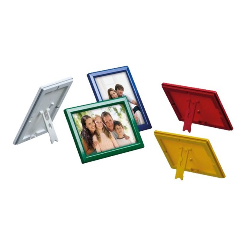 3660412031497-Promocome Ecoframe - Cadre porte-affiche clippant à poser ou à fixer au mur - A5 - jaune-P_79427760_1-0