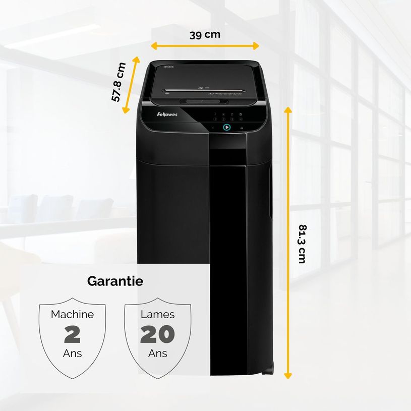 0043859730490-Fellowes AutoMax 350C - destructeur de documents coupe croisée - 350 feuilles - Corbeille 68 litres - anti-bour-P_79428908_11-6