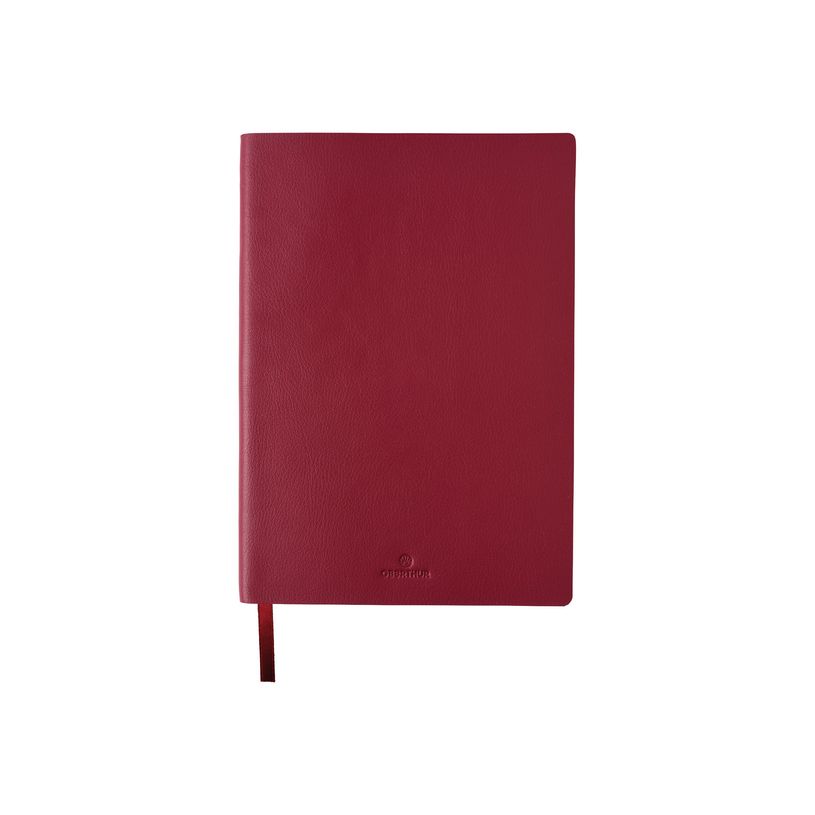 3108724521324-Oberthur - Carnet de notes en cuir - A6 - grenat-P_79429910_1-0