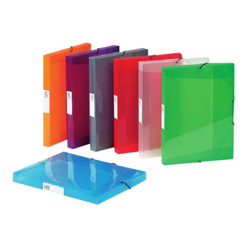 3135252080436-Viquel Propysoft - Boîte de classement plastique - dos 30 mm - rouge - avec étiquette tra-P_79431310_1-0