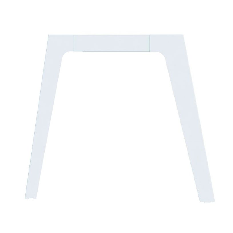 3253310157736-Bureau simple STEELY - L140 cm - Pieds blanc - plateau imitation Chêne clair-P_79432445_2-1