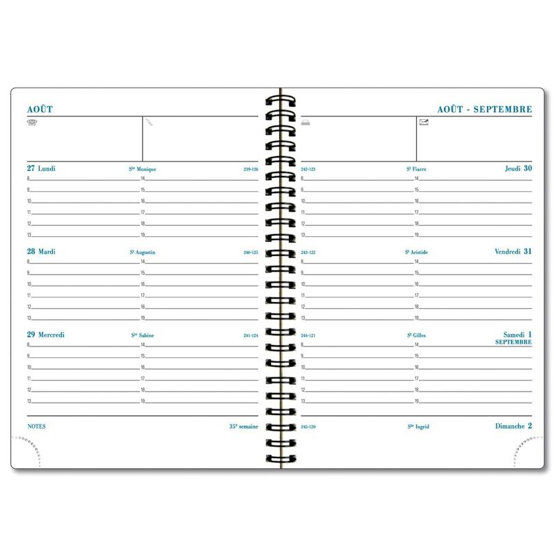3660942060486-Agenda Iderama septembre à décembre - 1 semaine sur 2 pages - 14 x 18 cm - disponible dans diff-P_79435531_7-5