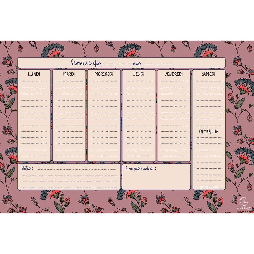 3660942060578-Hebdo Planner Color Design - 26,5 x 18 cm - différents modèles disponibles - Exacompta-P_79435534_2-1