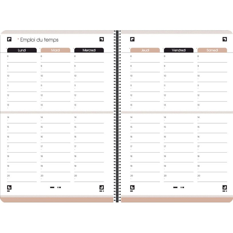 3147280072536-Agenda à spirale Oxford So chic - 1 jour par page - 12 x 18 cm - différents modèles dis-P_79435637_14-6
