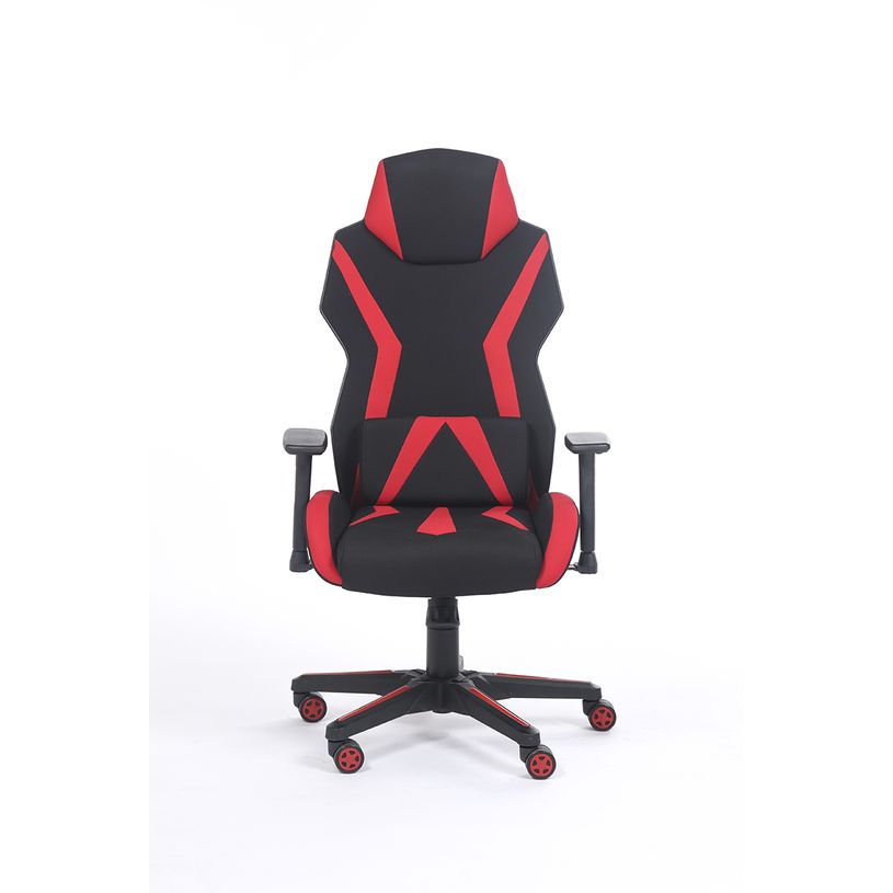 3701338800726-Fauteuil gamer POPER-T - accoudoirs réglables - noir et rouge-P_79438611_3-2