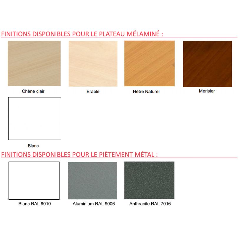 2012349454541-Bureau EVIDENCE - 160 cm - Pieds blancs - Plateau blanc-P_79441308_1-0