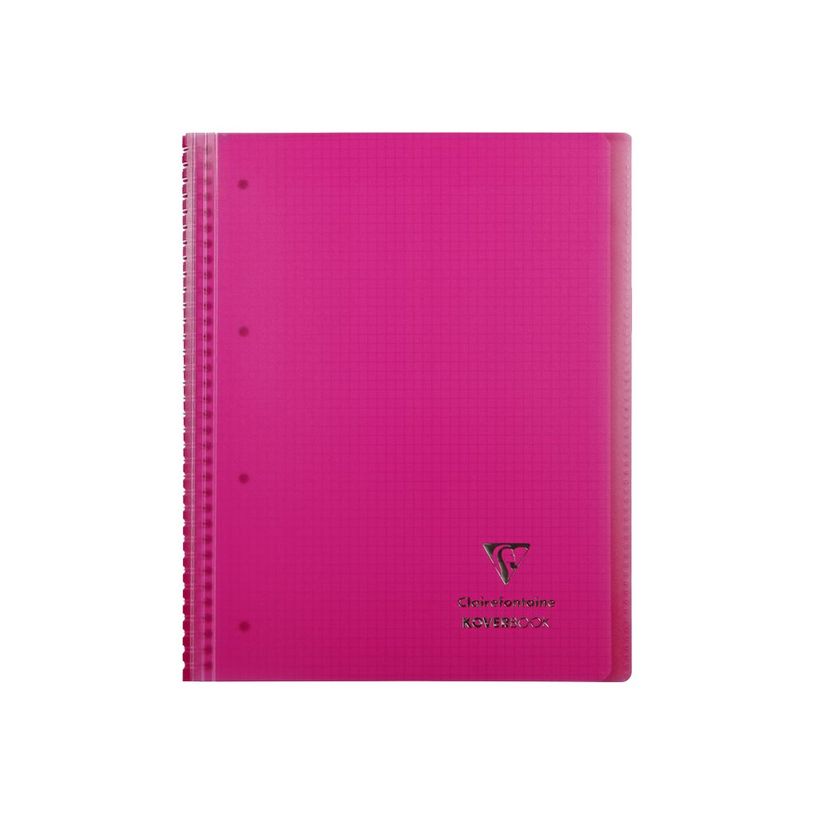 3037923960019-Clairefontaine Koverbook - Cahier à spirale polypro A4+ (24 x 32 cm) - 160 pages - petits carreaux (5x5 mm) - disponib-P_79445348_4-3