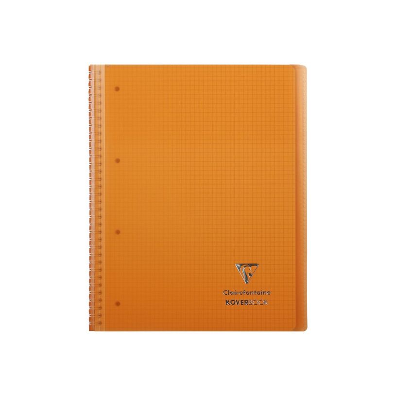 3037923960019-Clairefontaine Koverbook - Cahier à spirale polypro A4+ (24 x 32 cm) - 160 pages - petits carreaux (5x5 mm) - disponib-P_79445348_5-4