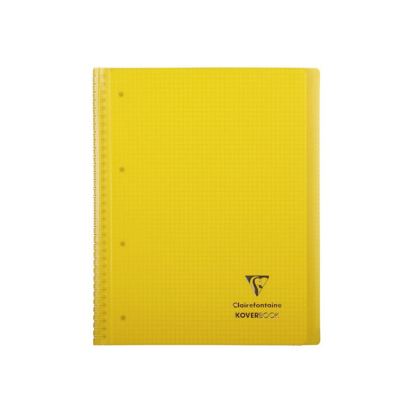 3037923960019-Clairefontaine Koverbook - Cahier à spirale polypro A4+ (24 x 32 cm) - 160 pages - petits carreaux (5x5 mm) - disponib-P_79445348_6-5